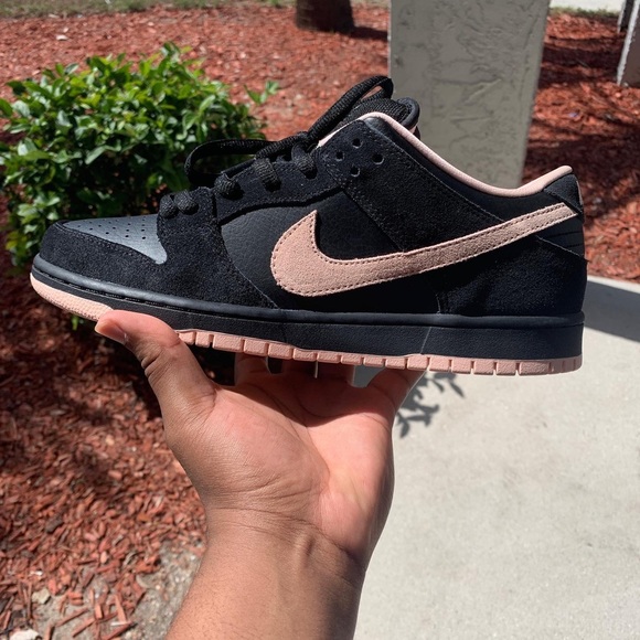 Black Washed Coral Dunks